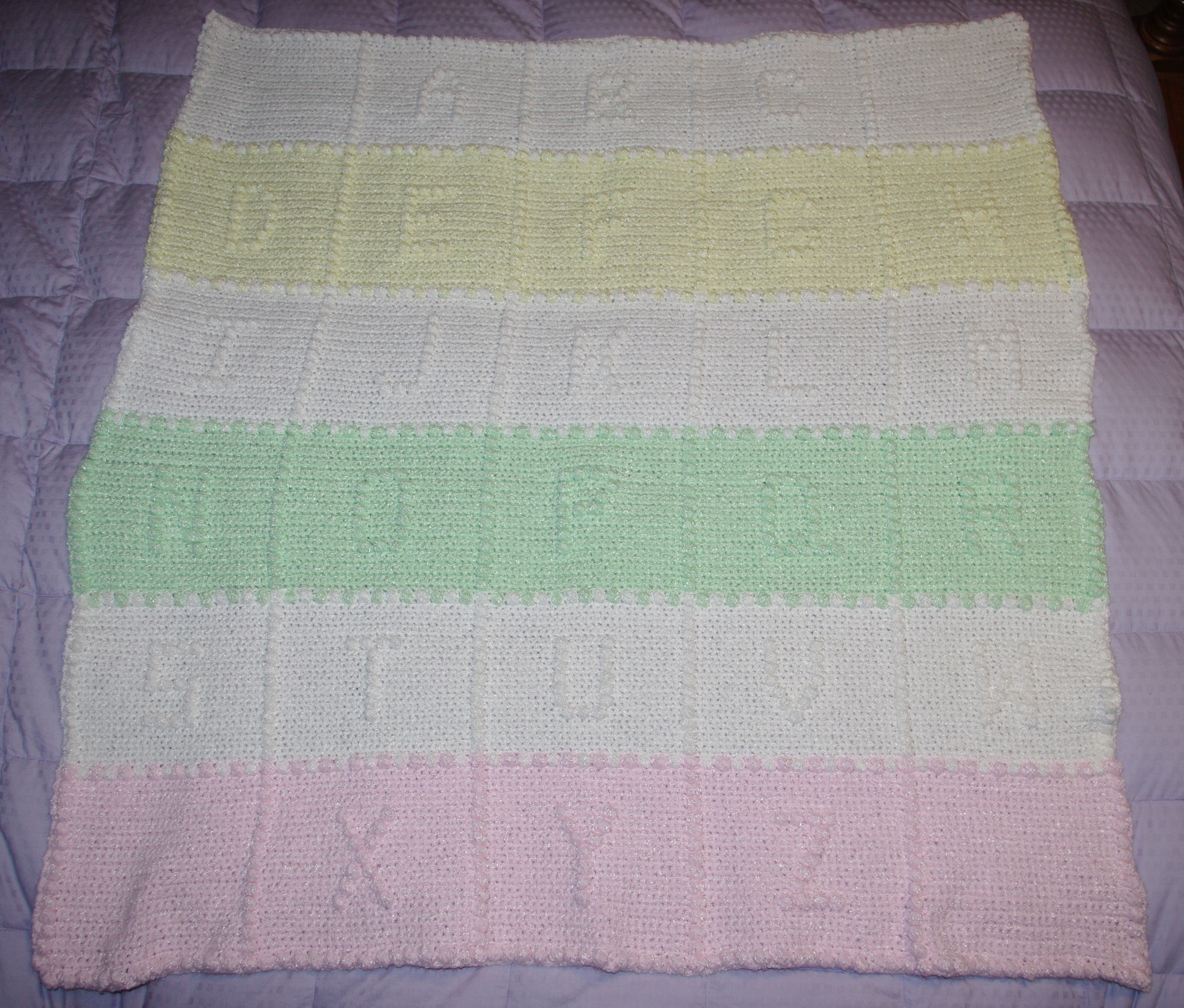 Baby's ABCs Afghan Crochet pattern