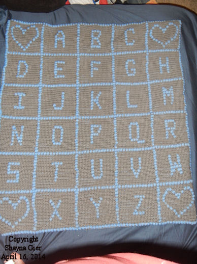 Baby's ABCs Afghan View Photo