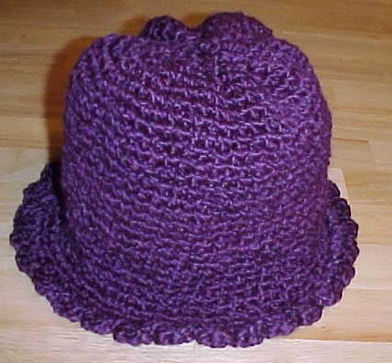 Barb's Purple Hat Crochet Pattern