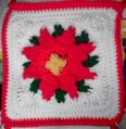 Bonnie's Poinsettia Afghan