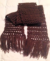 Boo's Brown Scarf Free Crochet Pattern
