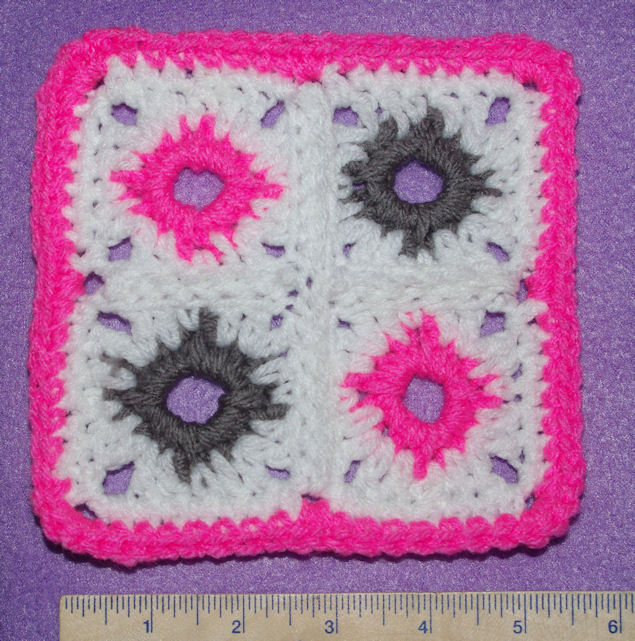 CAL Afghan Square Free Crochet Pattern 