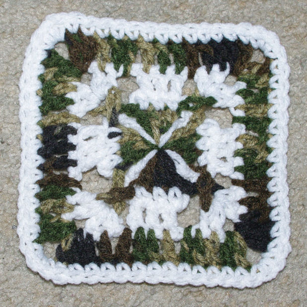 Camo Square Free Crochet Pattern
