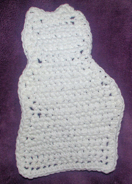 Cat Coaster Free Crochet Pattern Courtesy of Crochetnmore