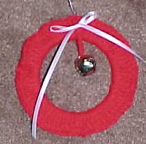 Christmas Wreath Ornament Crochet Pattern