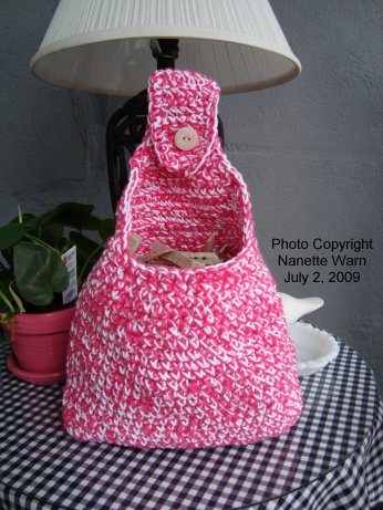 Clothespin Bag Free Crochet Pattern