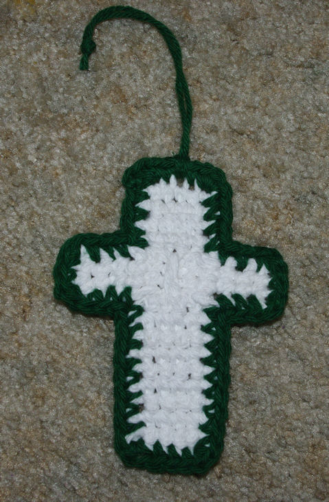 Cross Ornament 2 Free Crochet Pattern