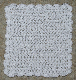 Delicate Facecloth Free Crochet Pattern