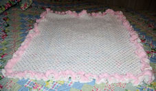 Double Ruffle Granny Baby Afghan Crochet Pattern