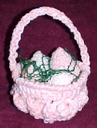 Easter Basket with Eggs Crochet Pattern