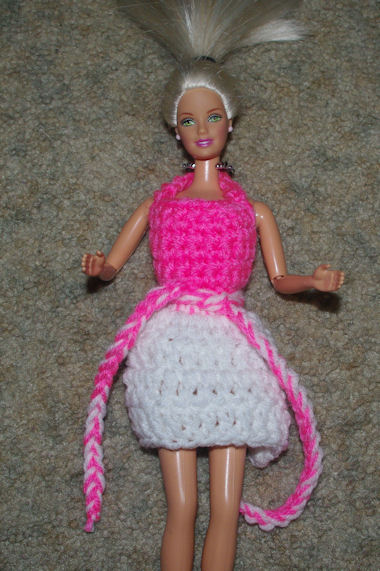 Fashion Doll Apron 2 Free Crochet Pattern Courtesy of Crochet N More