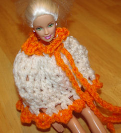 Fashion Doll Poncho Free Crochet Pattern Courtesy of Crochet N More