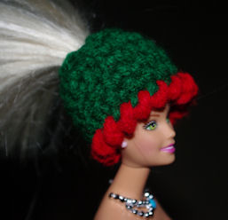 Fashion Doll Ponytail Hat Free Crochet Pattern
