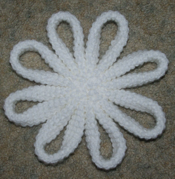 Flower Trivet Free Crochet Pattern Courtesy of Crochet N More 