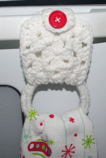 Granny Square Hanging Towel Loop Free Crochet Pattern