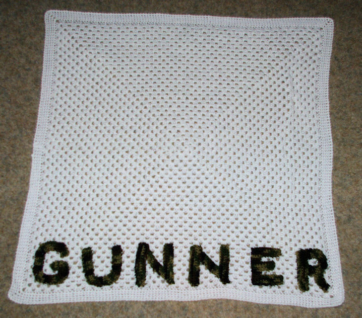 Gunner's Baby Afghan Free Crochet Pattern