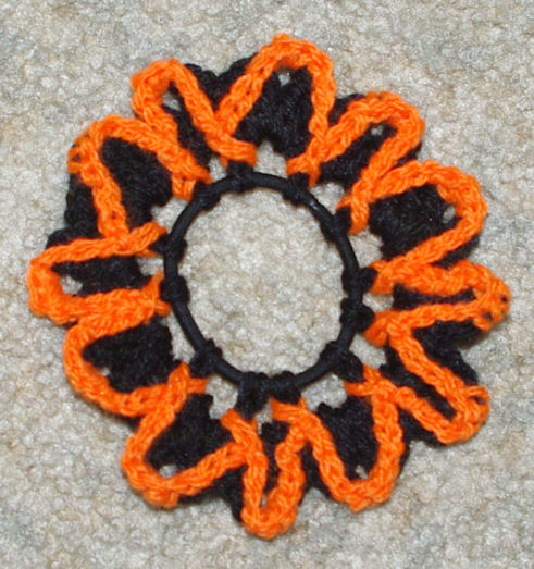 Halloween Scrunchie Free Crochet Pattern Courtesy of Crochetnmore