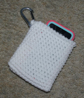 Hanging Cell Phone Pocket Free Crochet Pattern