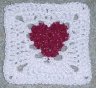Heart Afghan Square Crochet Pattern