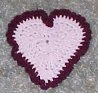 Heart Coaster 2 Crochet Pattern