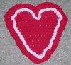 Heart Coaster Crochet Pattern