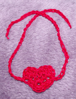 Heart Friendship Bracelet Crochet Pattern