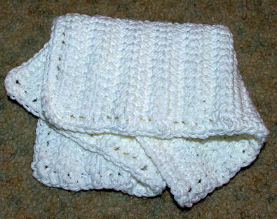 Linked Doubles Dishcloth Crochet Pattern