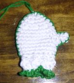 Mitten Christmas Ornament Crochet Pattern