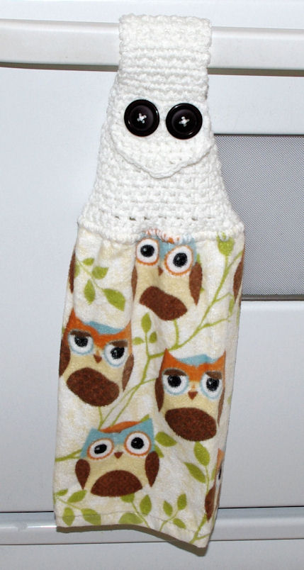 Owl Towel Topper Free Crochet Pattern