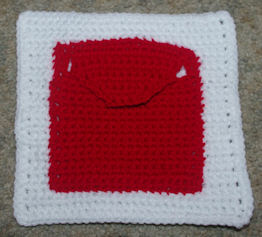 Pocket Afghan Square Free Crochet Pattern Courtesy of Crochet N More