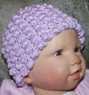 Puffs All Over Baby Hat Crochet Pattern