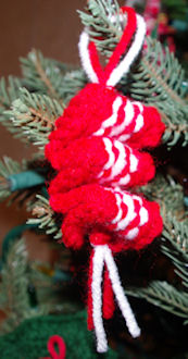 Ribbon Candy Ornament Free Crochet Pattern