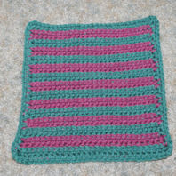 Ridges Afghan Square Crochet Pattern
