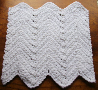 Ripple Dishcloth Crochet Pattern
