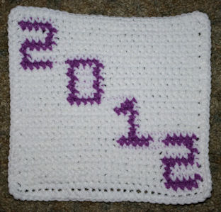 Row Count 2012 Afghan Square Crochet Pattern
