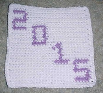Row Count 2015 Afghan Square Crochet Pattern