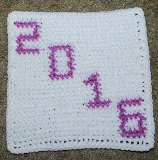 Row Count 2016 Afghan Square Free Crochet Pattern