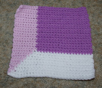 Row Count Attic Window Afghan Square Crochet Pattern