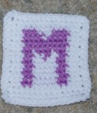 Row Count M Coaster Crochet Pattern