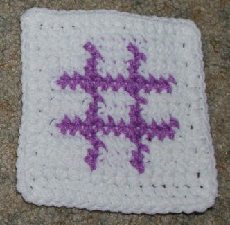 Row Count Number Sign Coaster Free Crochet Pattern