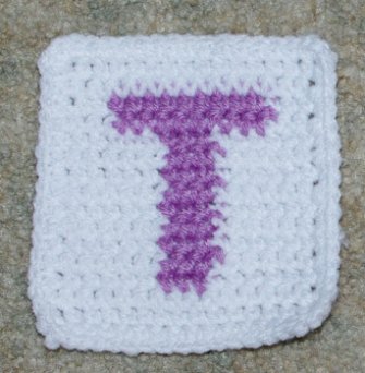 Row Count "T" Coaster Crochet Pattern