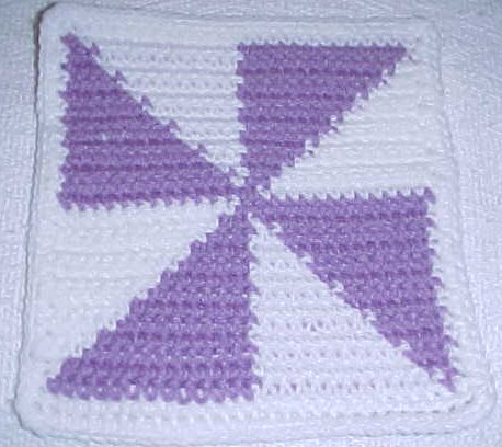 Row Count Windmill Afghan Square