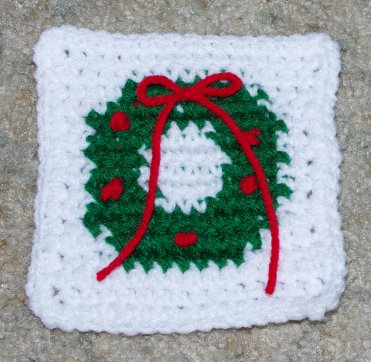 Row Count Wreath Coaster Crochet Pattern