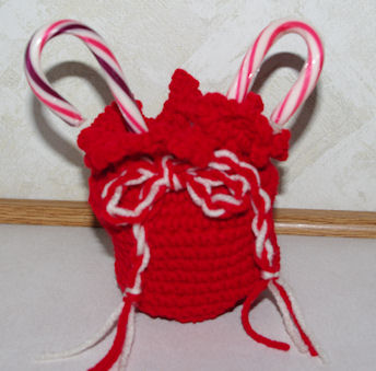Santa's Candy Bag Crochet Pattern