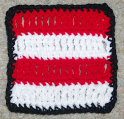 School Spirit Afghan Square Free Crochet Pattern