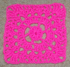 Ship's Wheel Afghan Square Free Crochet Pattern
