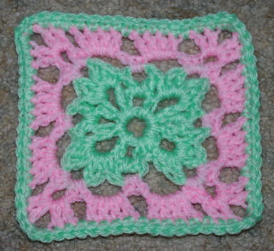 Six Inch Easter Afghan Square Crochet Pattern