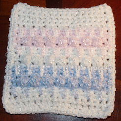 Spikes and Puffs Baby Afghan Square