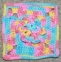 Tiny Petals Afghan Square Free Crochet Pattern