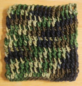Tunisian Double Stitch Coaster Free Crochet Pattern Courtesy of Crochetnmore.com 
